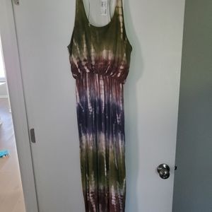Tank tie dye maxi dress